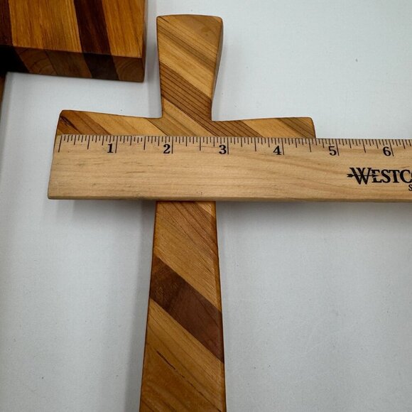 Natural Wooden Cross - Salvaged Wood Cross - Christian Cross - One of A Kind Cro - Picture 11 of 12